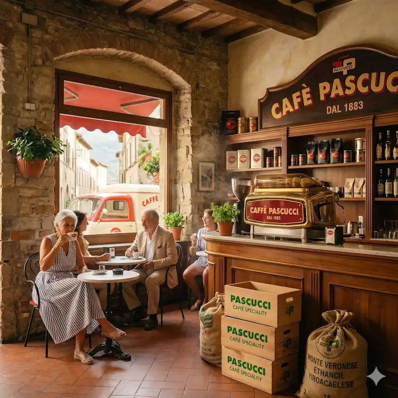 Pascucci innifrån ett cafe WebP