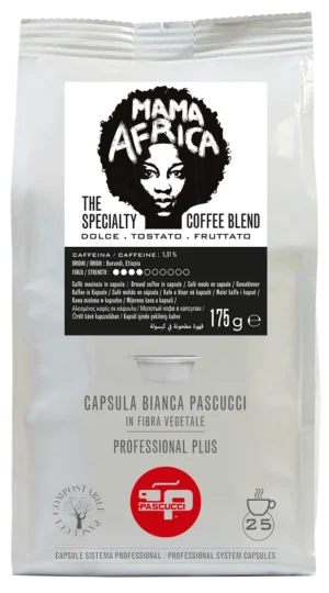MAMA AFRICA FIBRA BIANCA KAFFEKAPSLAR 25 ST